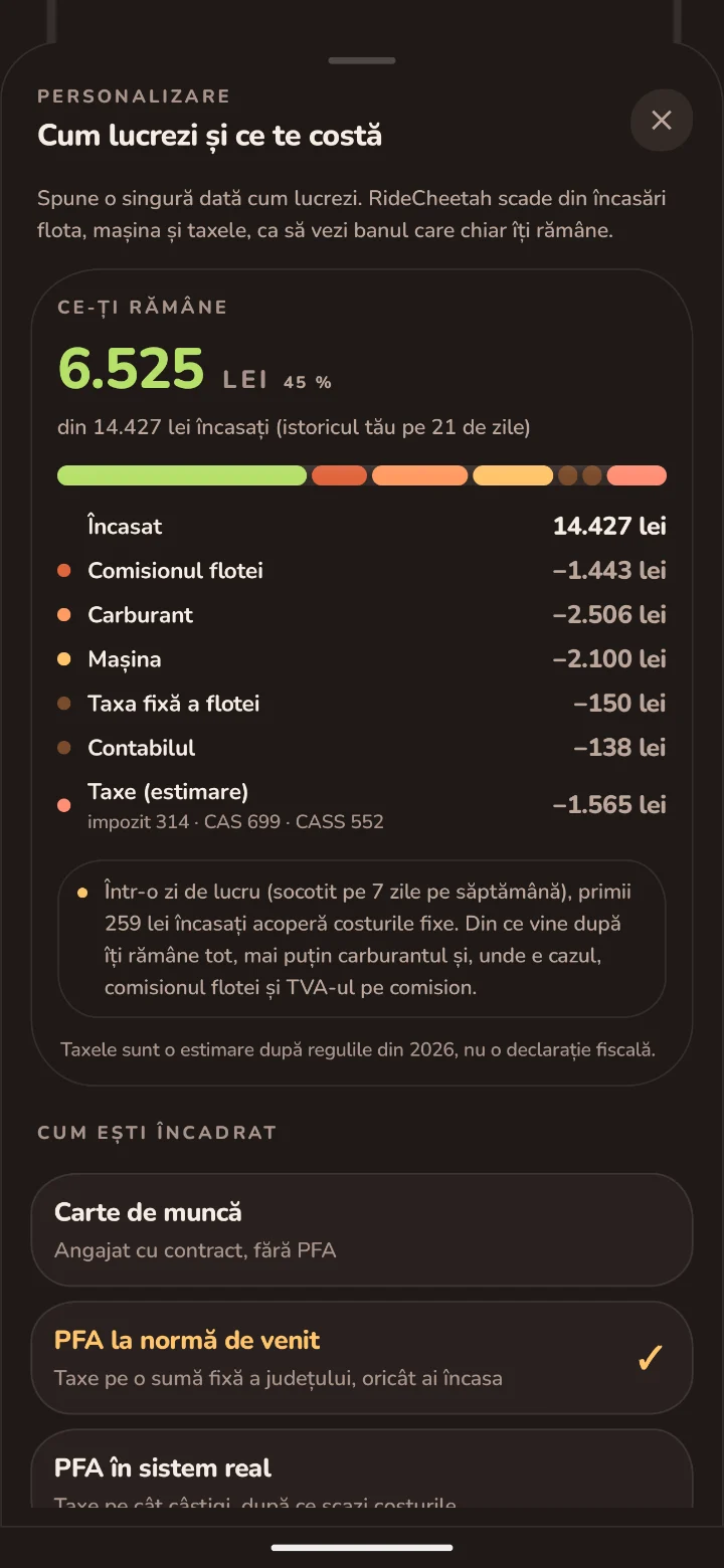 Foaia Cum lucrezi și ce te costă: Ce-ți rămâne și alegerea încadrării (carte de muncă, PFA la normă, PFA în sistem real)